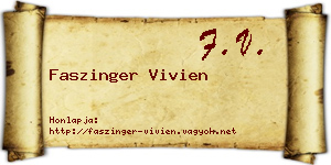 Faszinger Vivien névjegykártya